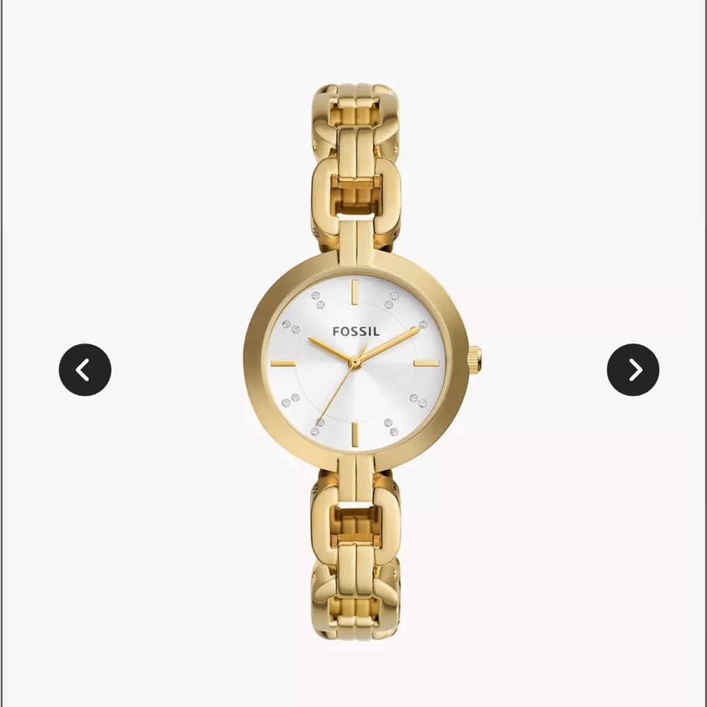 Fossil Women's Gold-Tone Bracelet Watch